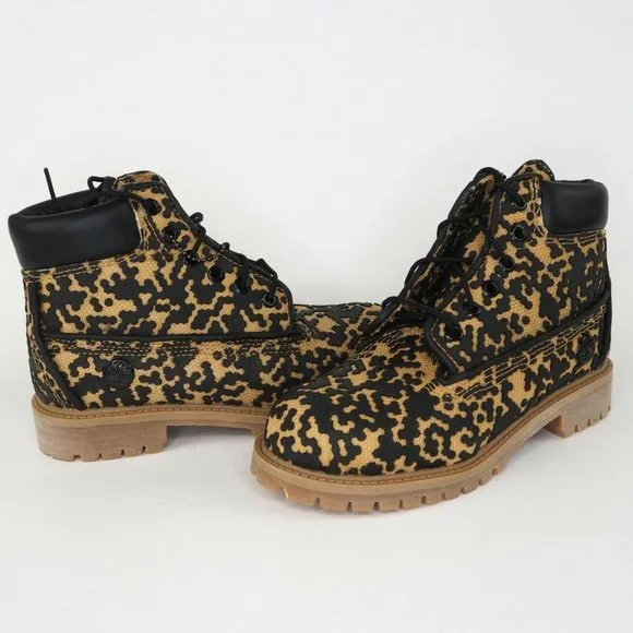 Timberland 6 Inch Classic Vent Tech Series Boys Boots Leather Wheat - Picture 7 of 11